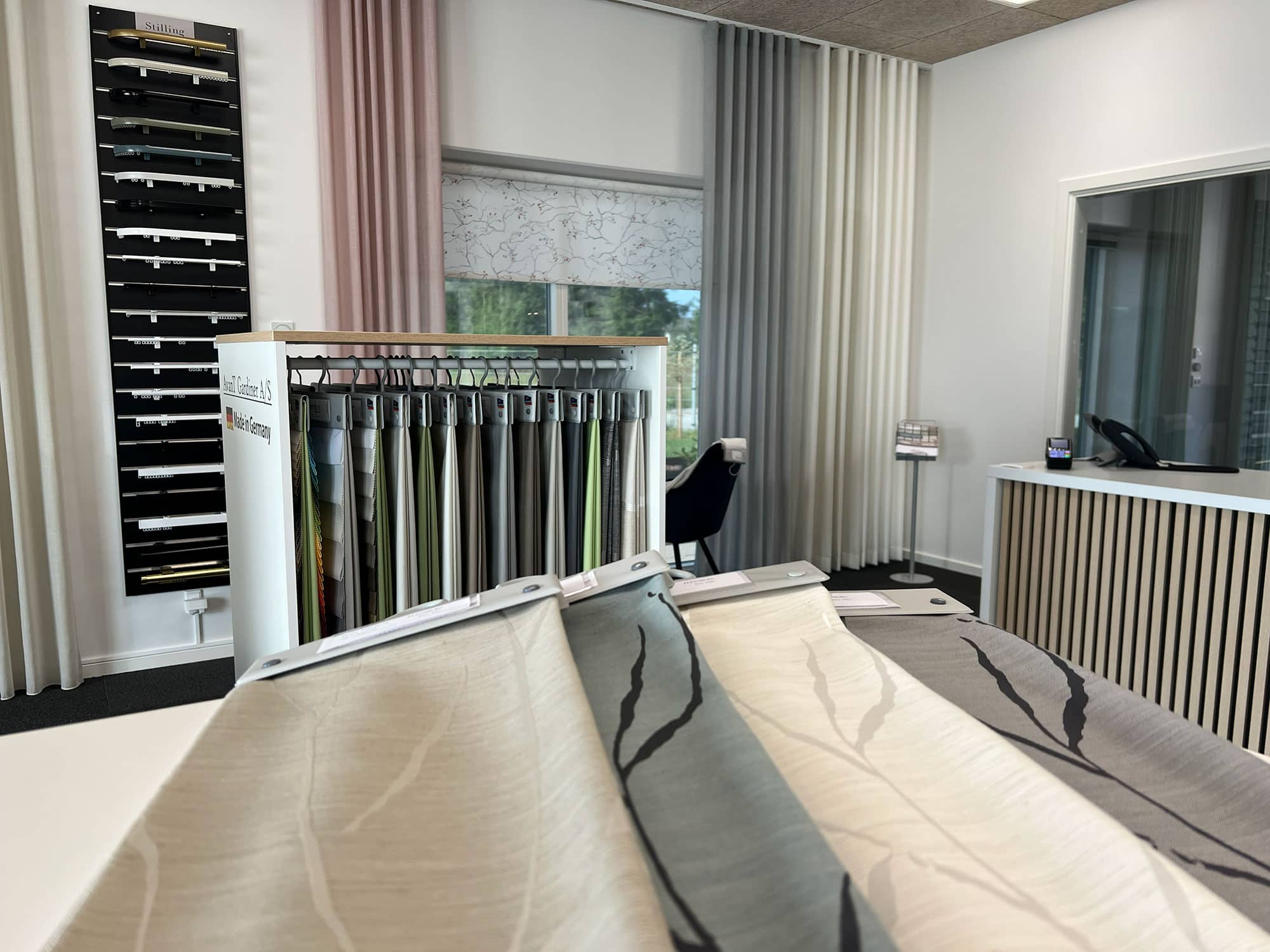 AvanT Gardiner showroom i Helsinge
